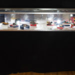 The display case for the "Forgotten Archives" exhibit