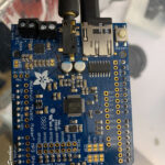 Arduino music box used to play music during the exhibit