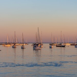 Boats at the port in the Atlantic Highlands