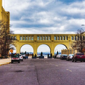 Brooklyn Army Terminal A photo of the archways at the Brooklyn Army Terminal