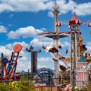 Coney Island A view of Coney Island from the ferris wheel
